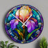 Iris Suncatcher Effect Clock